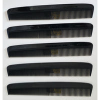 VINTAGE *NEW* 1970's DuPont Narrow Dress Comb Black Set of 5