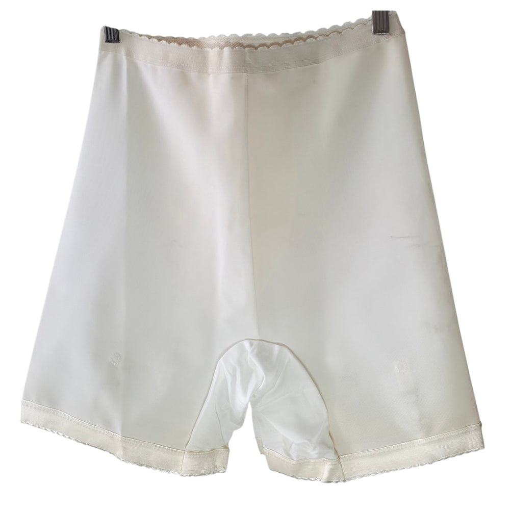VINTAGE *PRISTINE* 1960's Women's White High-Waisted Girdle & Garter Size XL-XXL