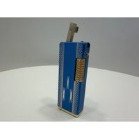 VINTAGE *NEW* 1950's Imperial Blue with Silver Design Super Lighter