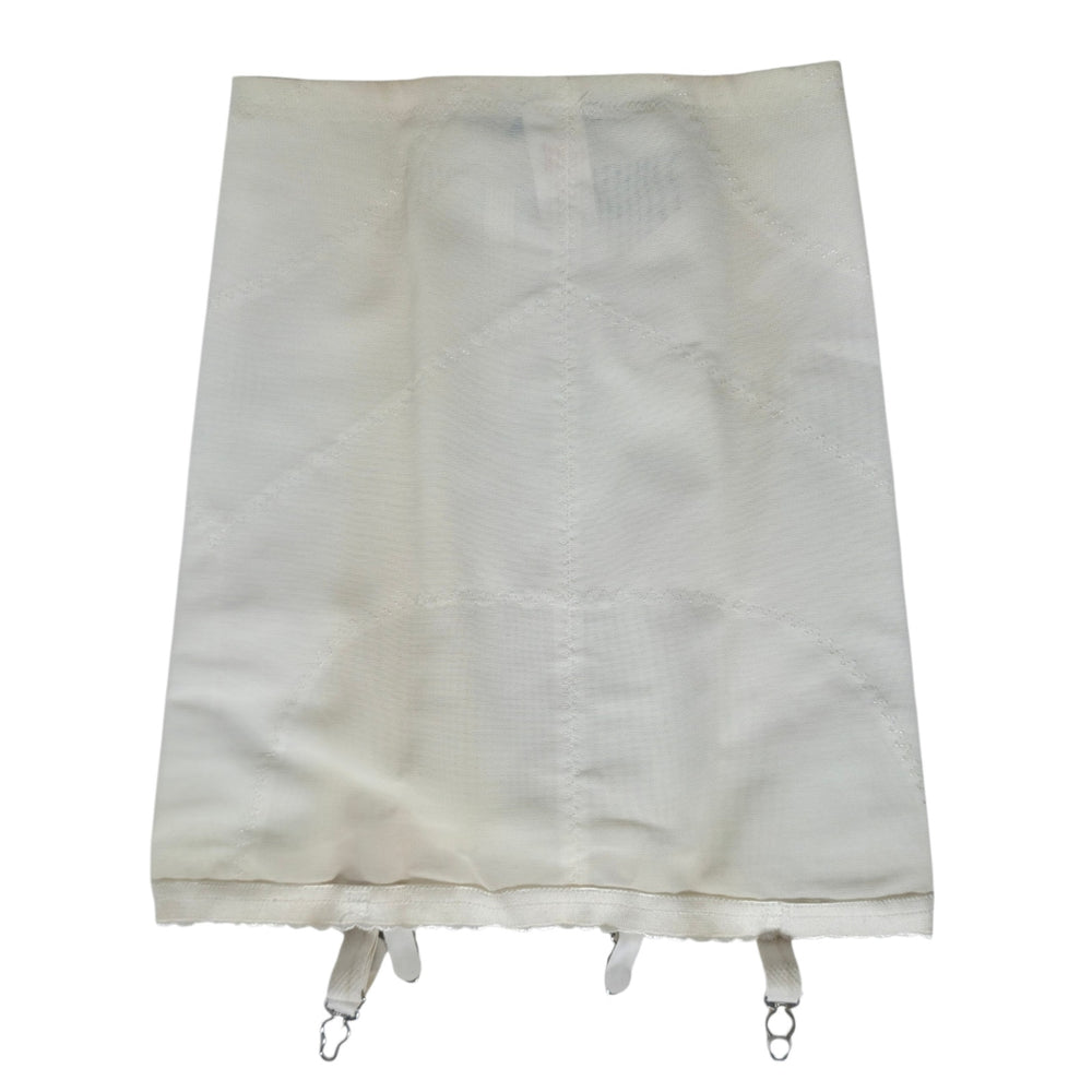 VINTAGE *PRISTINE* 1960's Cupid Women's White Shapewear Girdle w/ Garters Size M