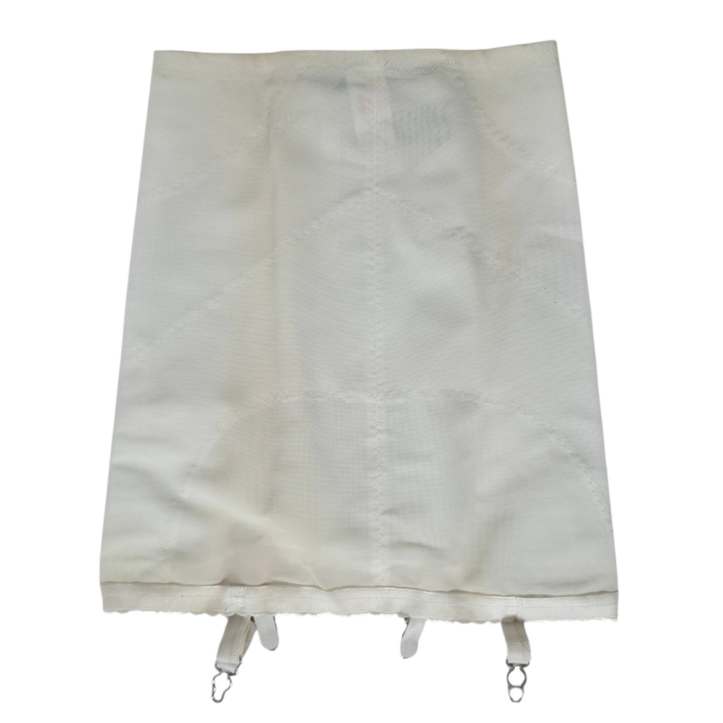 VINTAGE *PRISTINE* 1960's Cupid Women's White Shapewear Girdle w/ Garters Size M