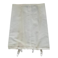 VINTAGE *PRISTINE* 1960's Cupid Women's White Shapewear Girdle w/ Garters Size M