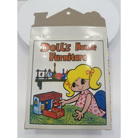 VINTAGE *NEW* 1970's Nursery Bedroom w/ Crib Dollhouse Furniture Set