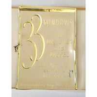 VINTAGE *PRISTINE* 1970's Cream with "P" Initial Bi-Fold Coin, Photo and Cash Wallet