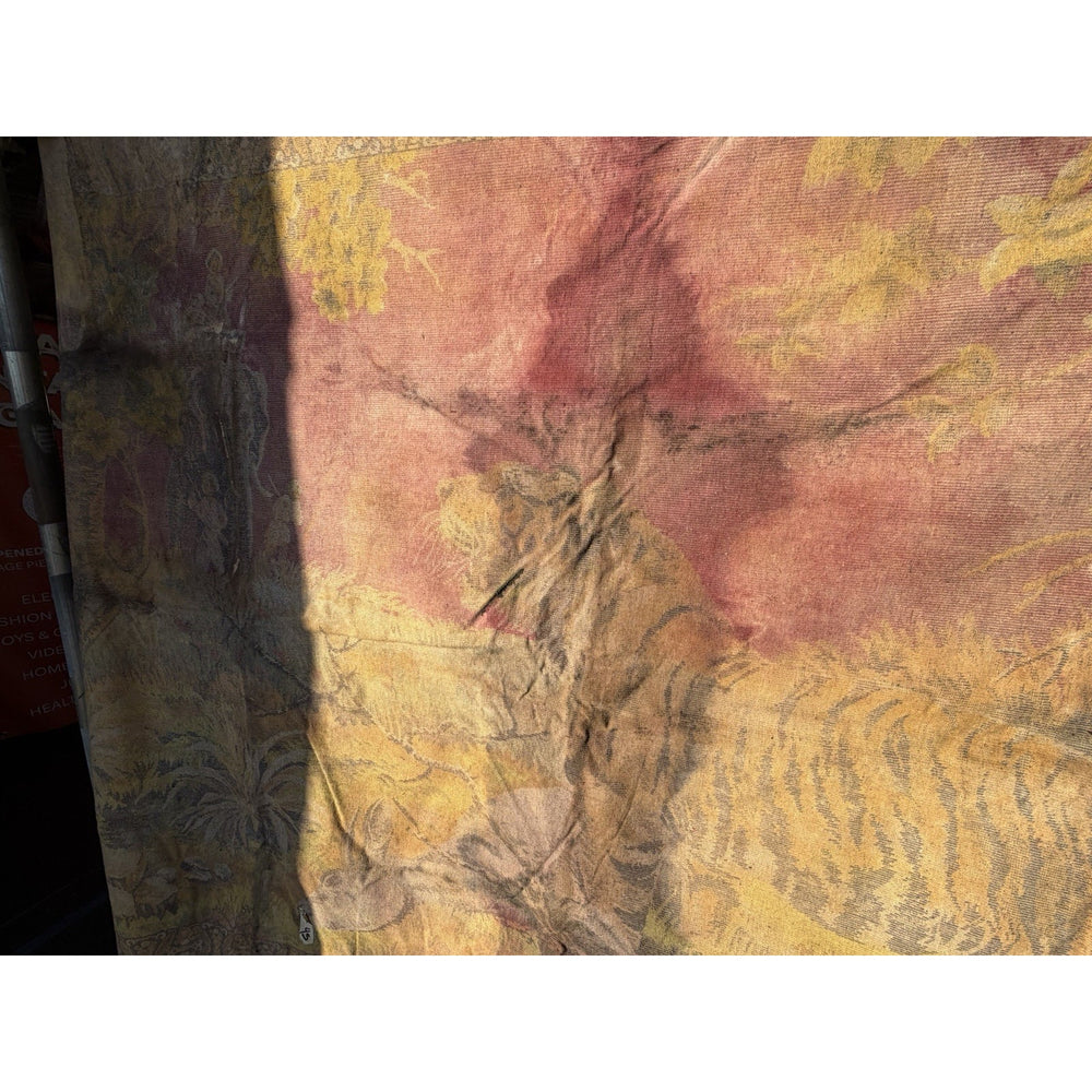 VINTAGE *PRISTINE* 1960's Tigers Velvet Tapestry