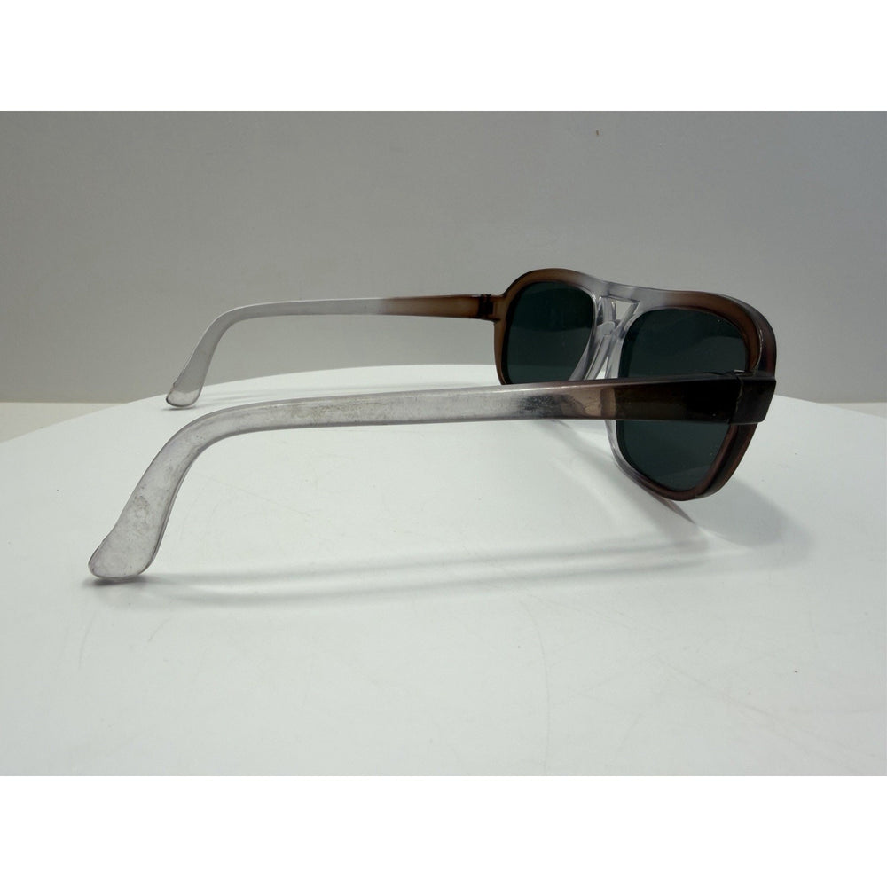 VINTAGE *NEW* 1970's Glam Unisex Gradient Frame w/Gray Lenses Sunglasses