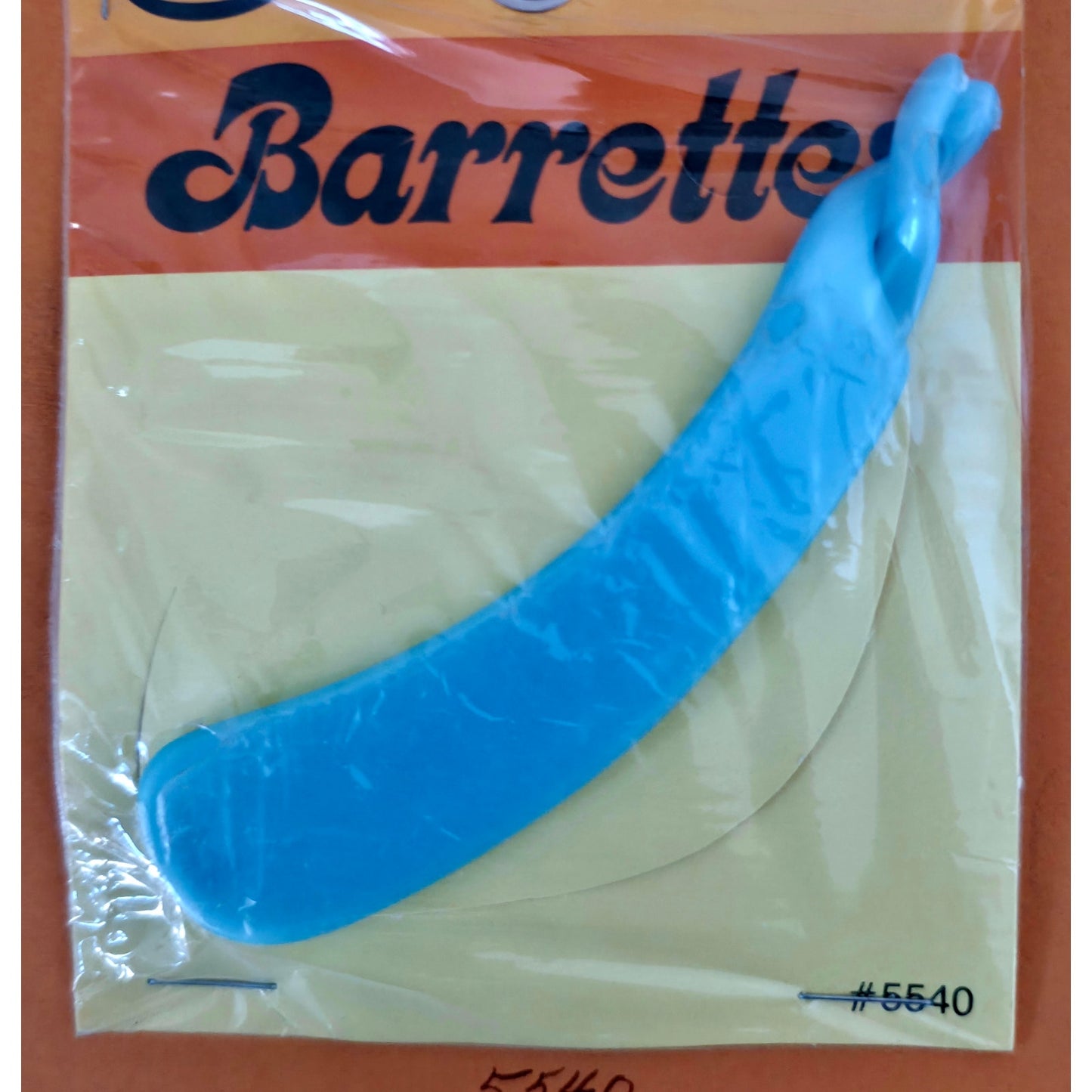 VINTAGE *NEW* 1980's Goody Unique Blue and Red Barrettes On Card - RARE