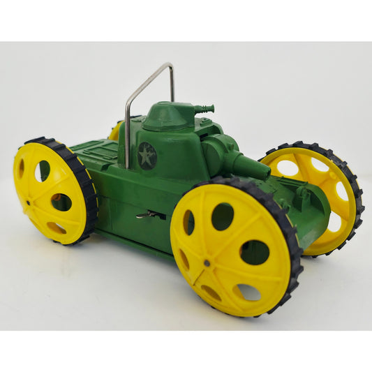 VINTAGE *PRISTINE* 1970's Green Electronic Toy Tank