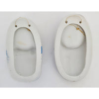 VINTAGE *NEW* 1960's Baby Boy and Girl in Blanket Christmas Ornaments Set of 2