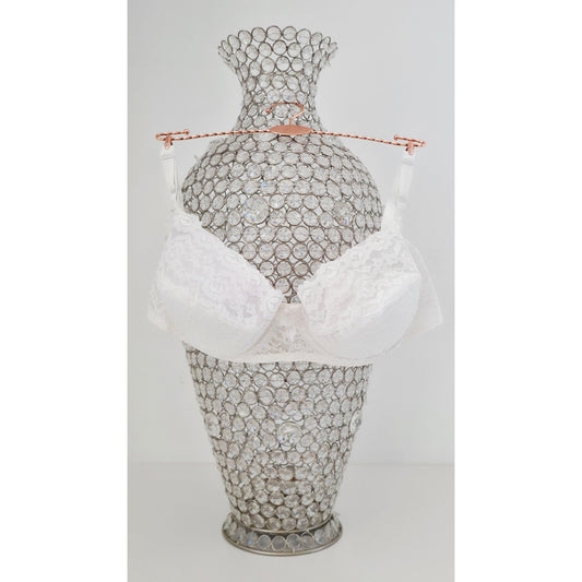 VINTAGE *NEW* 1960's Women's White Lace Push-Up Bra Size 34A USA