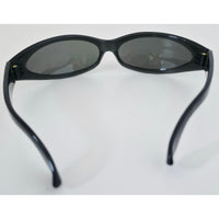 VINTAGE *NEW* 1970's Black Frame with Gray Lens Sunglasses