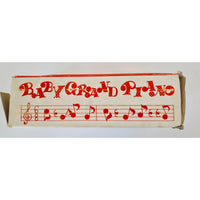 VINTAGE *NEW* 1960's Straco Red Baby Grand Piano "Sweet Tunes" Wooden Toy