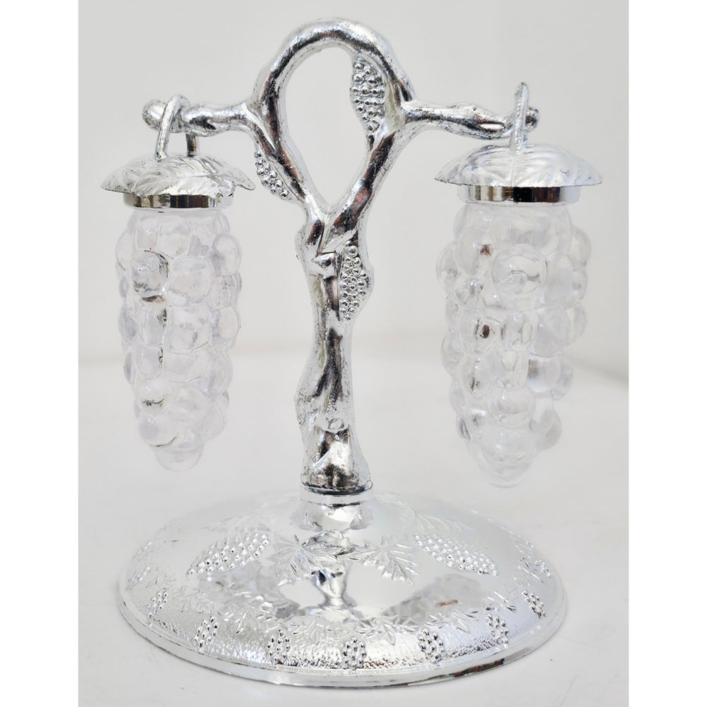 VINTAGE *NEW* 1960's Clear Grape Shape Salt and Pepper Shakers Set of 2