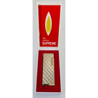 VINTAGE *NEW* 1960's Gold Textured Lighter in Original Box by Supreme USA