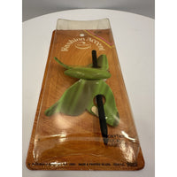 VINTAGE *NEW* 1970's Goody Fasion Accent Ponytail/Bun Buckle Barrettes in Green