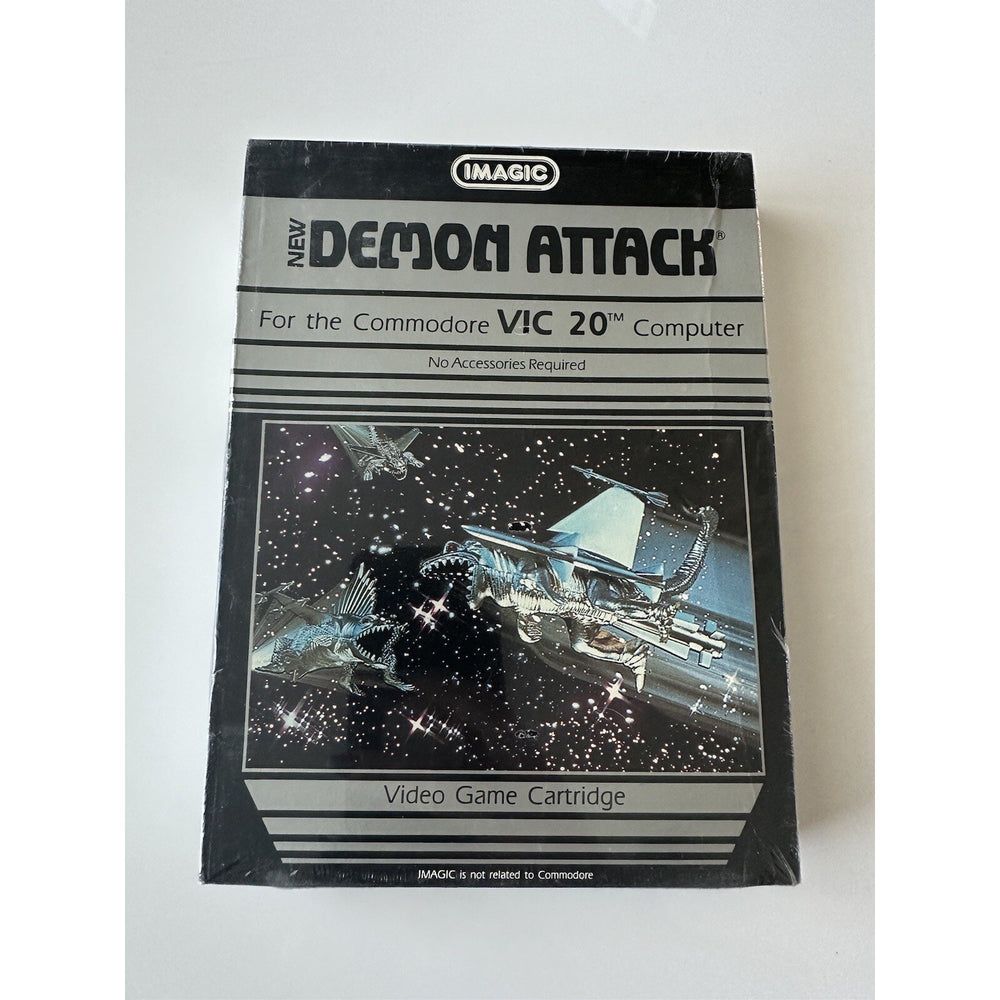 VINTAGE 1983 IMAGIC Commodore VIC 20 DEMON ATTACK Video Game SEALED SET