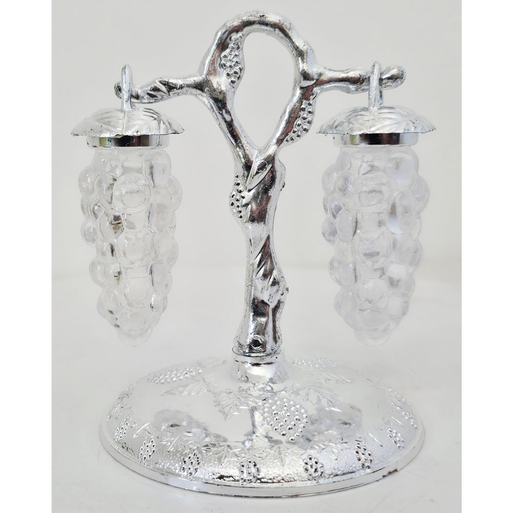 VINTAGE *NEW* 1960's Clear Grape Shape Salt and Pepper Shakers Set of 2