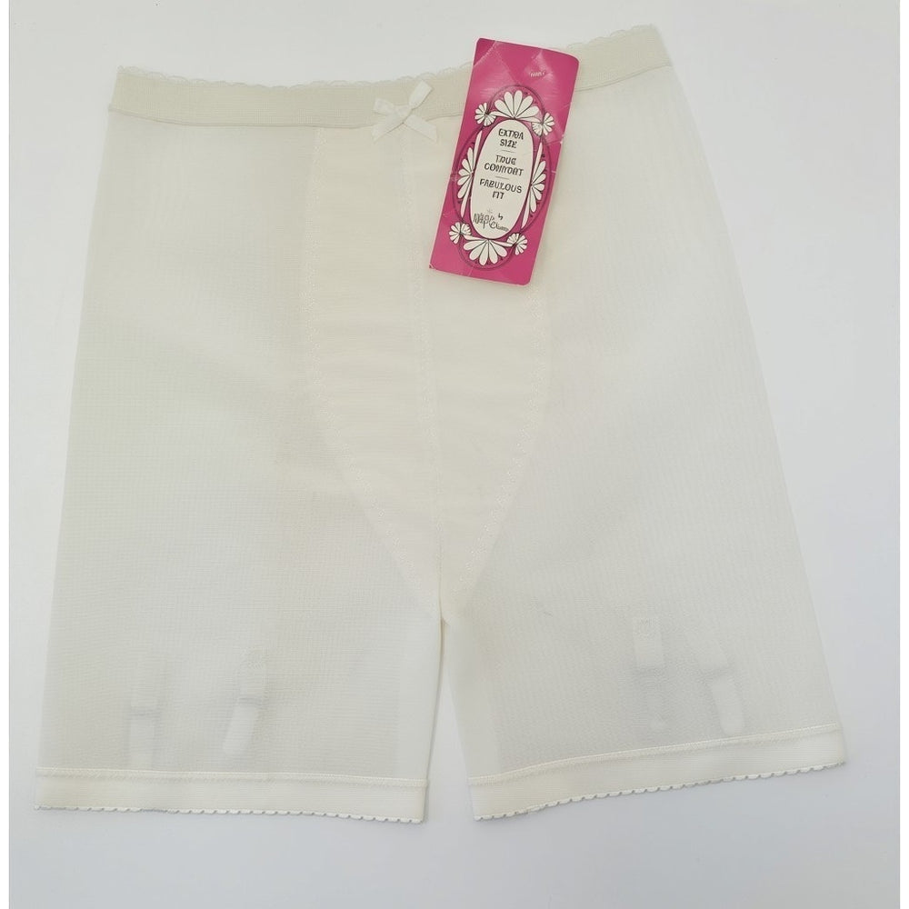 VINTAGE *PRISTINE* 1960's Women's Magic Charm Cream Shapewear Girdle/Garter 2XL