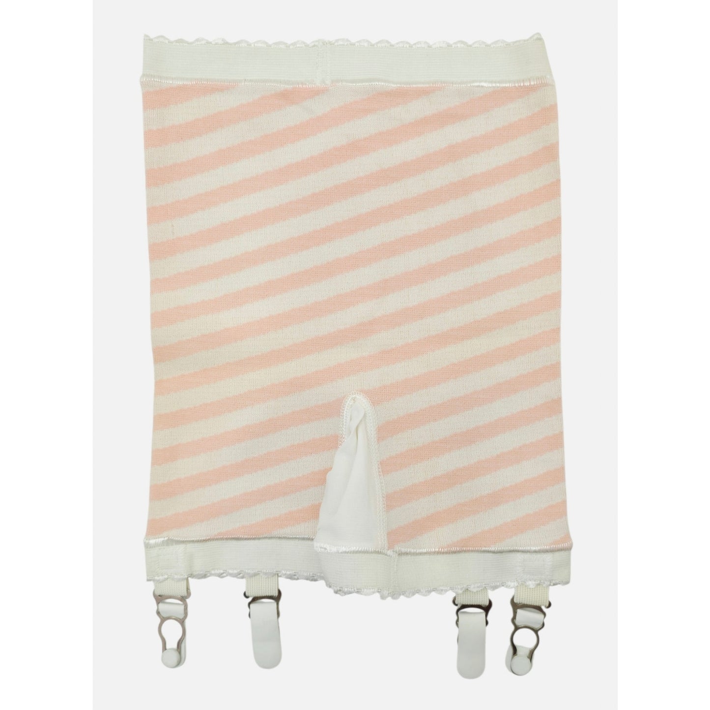 VINTAGE *NEW* 1960's Ban-Lon Women's Pink & White Striped Girdle w/Garter Size L