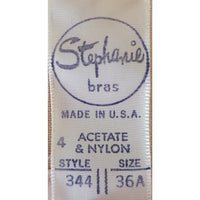 VINTAGE *NEW* 1960's Stephanie Women's Pink Lace Push-Up Bra Size 36A