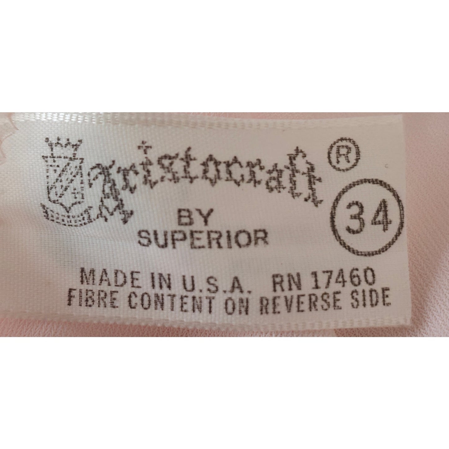 VINTAGE *NEW* 1960's Aristocraft Women's Light Pink w/Lace Slip Dress Size 34