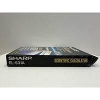 VINTAGE *NEW* Sharp EL-531A with Textbook Scientific Calculator