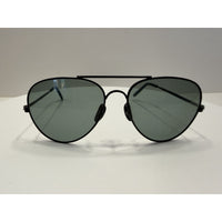 VINTAGE *NEW* 1970's Aviator Black Metal Frame with Smoke Gray Lens Sunglasses