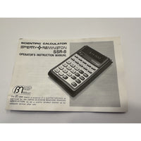 VINTAGE *NEW* 1974 Sperry Remington SSR-8 Scientific Calculator Owner's Manual