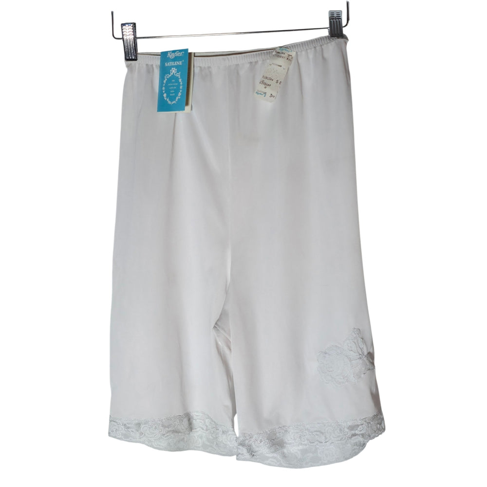 VINTAGE *NEW* 1960's Kayser Women's White Bloomers | Pantilette | Leggings Sz S