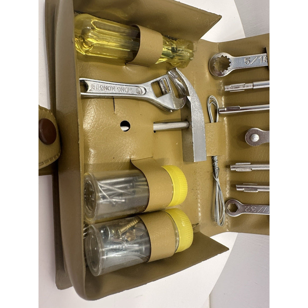 VINTAGE *NEW* 1970's 13-Piece Emergency Tool Kit in Case
