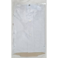VINTAGE *NEW* 1960's Men's Sinclare White Striped Shirt 100% Nylon Size 15-32