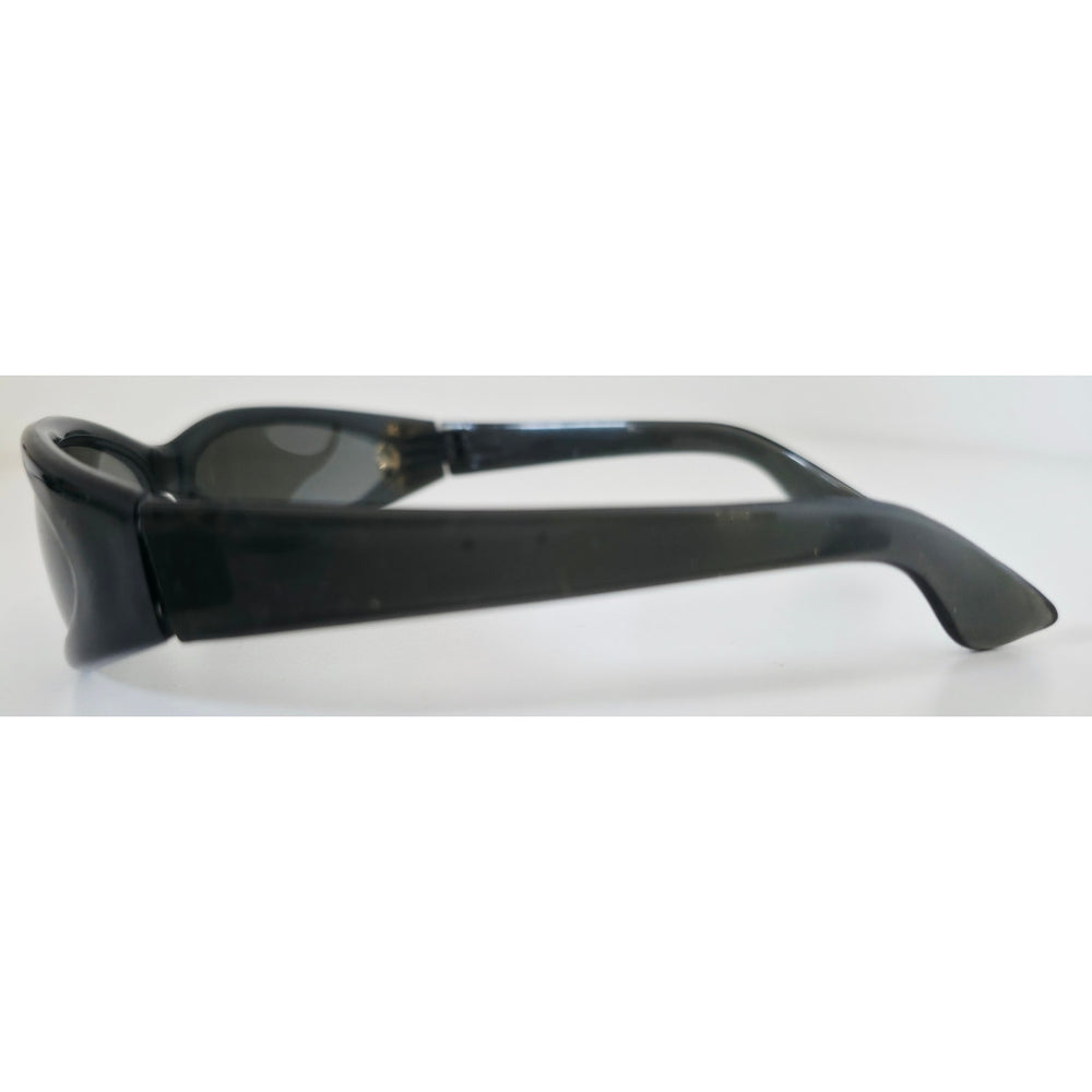 VINTAGE *NEW* 1970's Black Frame with Gray Lens Sunglasses