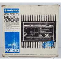 VINTAGE *NEW* 1980's Sanyo PA6050 High Fidelity Mobile Stereo Power Amplifier