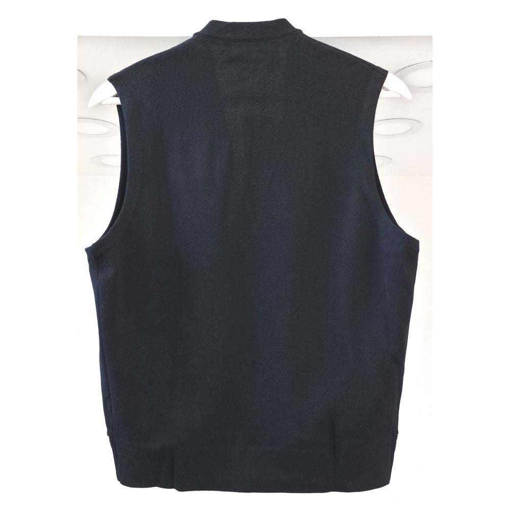 VINTAGE *NEW* 1970's The Eiffel Women's Black Merino Wool Knit Vest Size M (40)