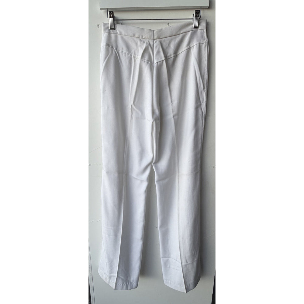 VINTAGE *NEW* 1960's Sirje of California Women's White Straight Leg Pants Size 7/8