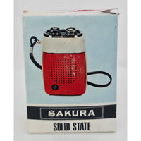 VINTAGE *NEW* 1960's Sakura FS-19 Blue/Black Solid State Micro Transistor Radio