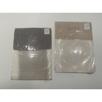 VINTAGE *NEW* Mod Glitter Hosiery-Silver/OffWhite Combo Sz10M X 2 Pair