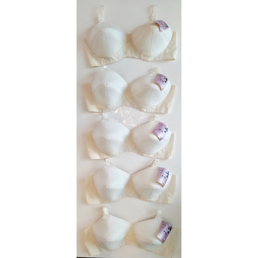VINTAGE *NEW* 1960's Splendor Form Women's Cream Bullet Bra Size 32A Lot of 5