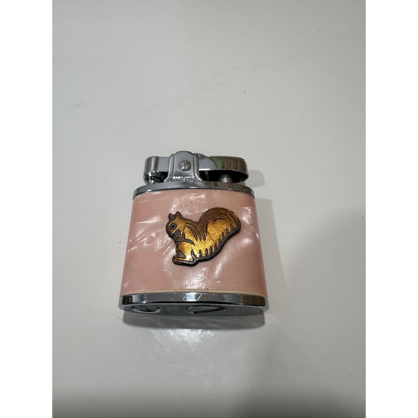 VINTAGE *NEW* 1956 Royal Star Lighter Pink with Gold Squirrel