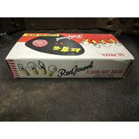 VINTAGE *NEW* Red Jewel 50 Pieces Flashlight Bulbs 2.5V