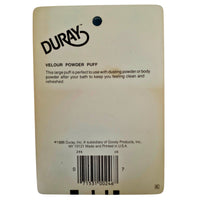 VINTAGE *NEW* Duray Velour Powder Puff - Cream USA