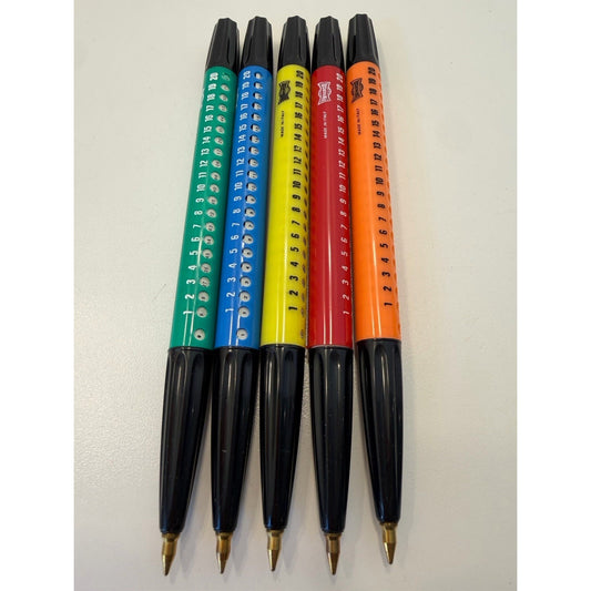 VINTAGE *NEW* 1960's Universal Manual Calculation Pen Set of 5