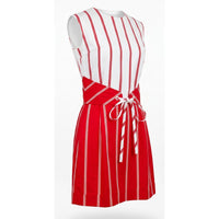 VINTAGE *NEW* 1960's Red & White Striped Waist Tie Romper Size 14 Japan