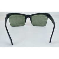 VINTAGE 1970's Glam Unisex Black Frame with Gray Lens Sunglasses Made in Switzerland