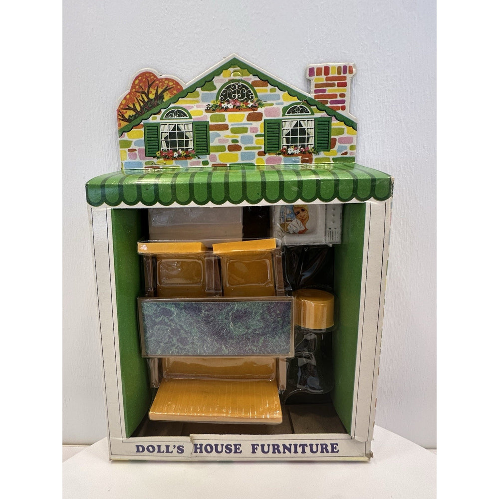 VINTAGE *NEW* 1970's Living Room Dollhouse Furniture Set