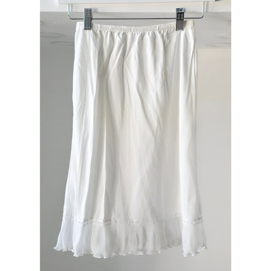 VINTAGE *NEW* 1960's Kayser Women's White with Lace Skirt Slip Size S