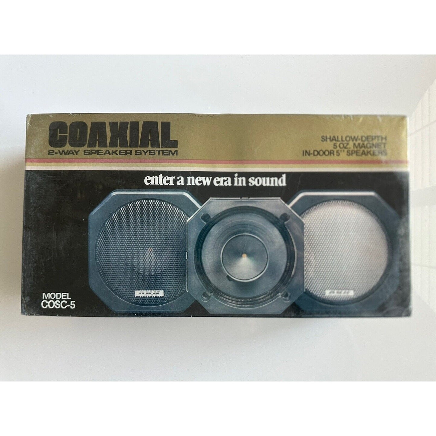 VINTAGE *NEW* Audiovox AVX cosc-5 5" Coaxial 2-Way Speaker System 2pk