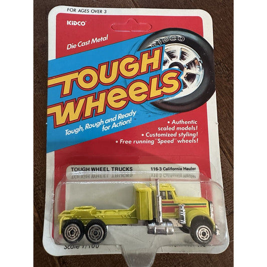 VINTAGE *NEW* 1980's Kidco Tough Wheels California Hauler Truck Die-Cast Toy
