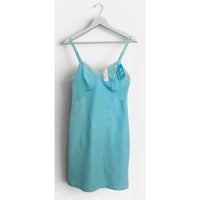 VINTAGE *NEW* 1960's Kayser Women's Bright Blue Slip Dress Size 34 USA