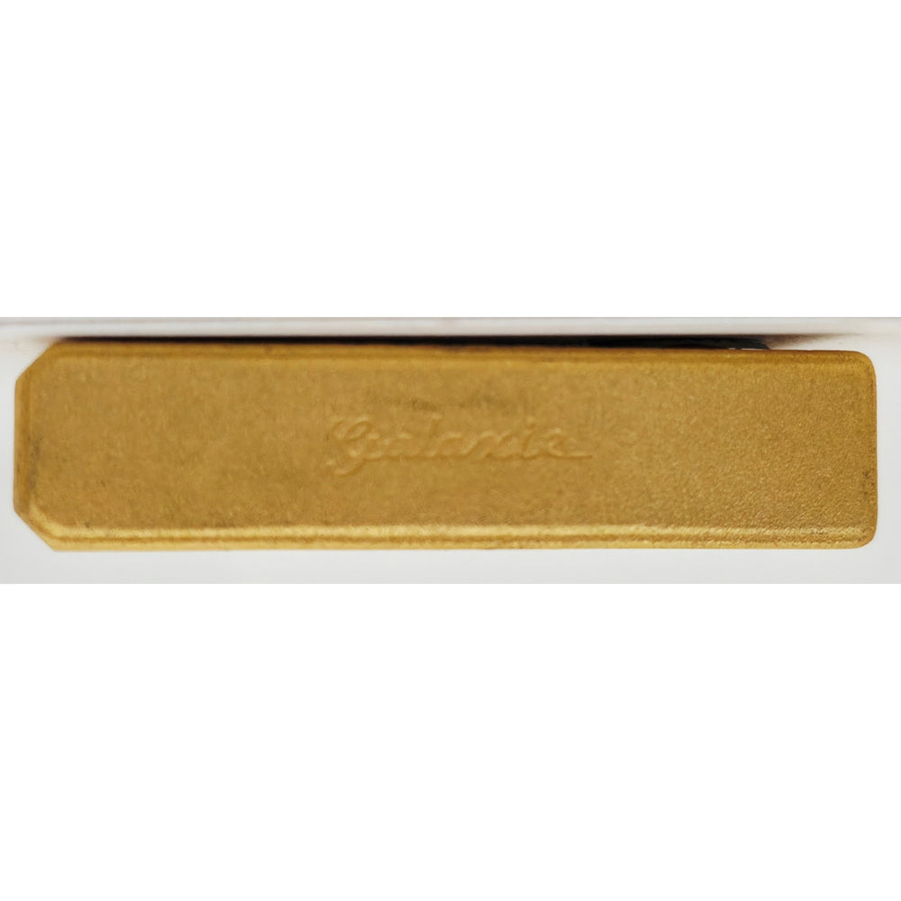 VINTAGE *NEW* 1950's Galaxie Yellow and Silver Butane Lighter Japan
